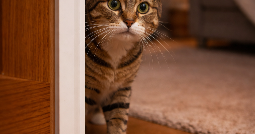 Кошка перестала заходить в комнату и замирала у порога - причина оказалась не случайной