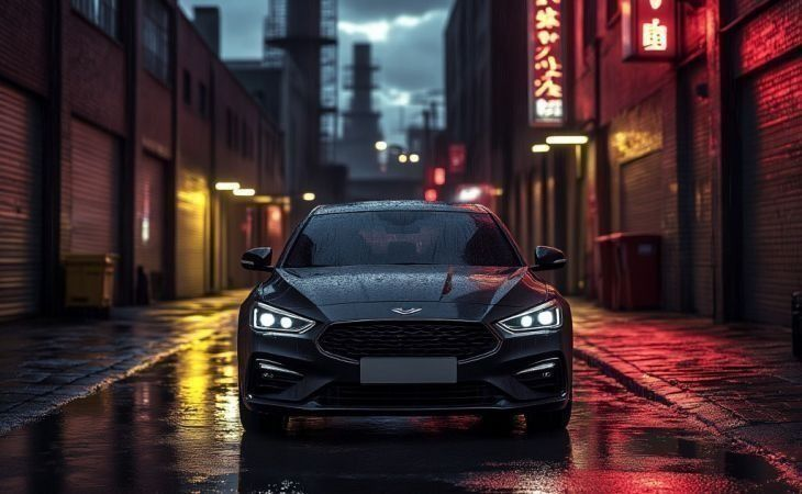 Автомобиль. Фото: сгенерировано с помощью нейроcети "Алиса", "Атмосфера"