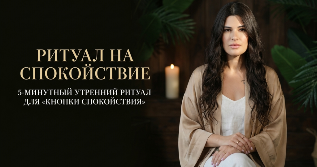 Ритуал на спокойствие: 5-минутный утренний ритуал для «кнопки спокойствия»