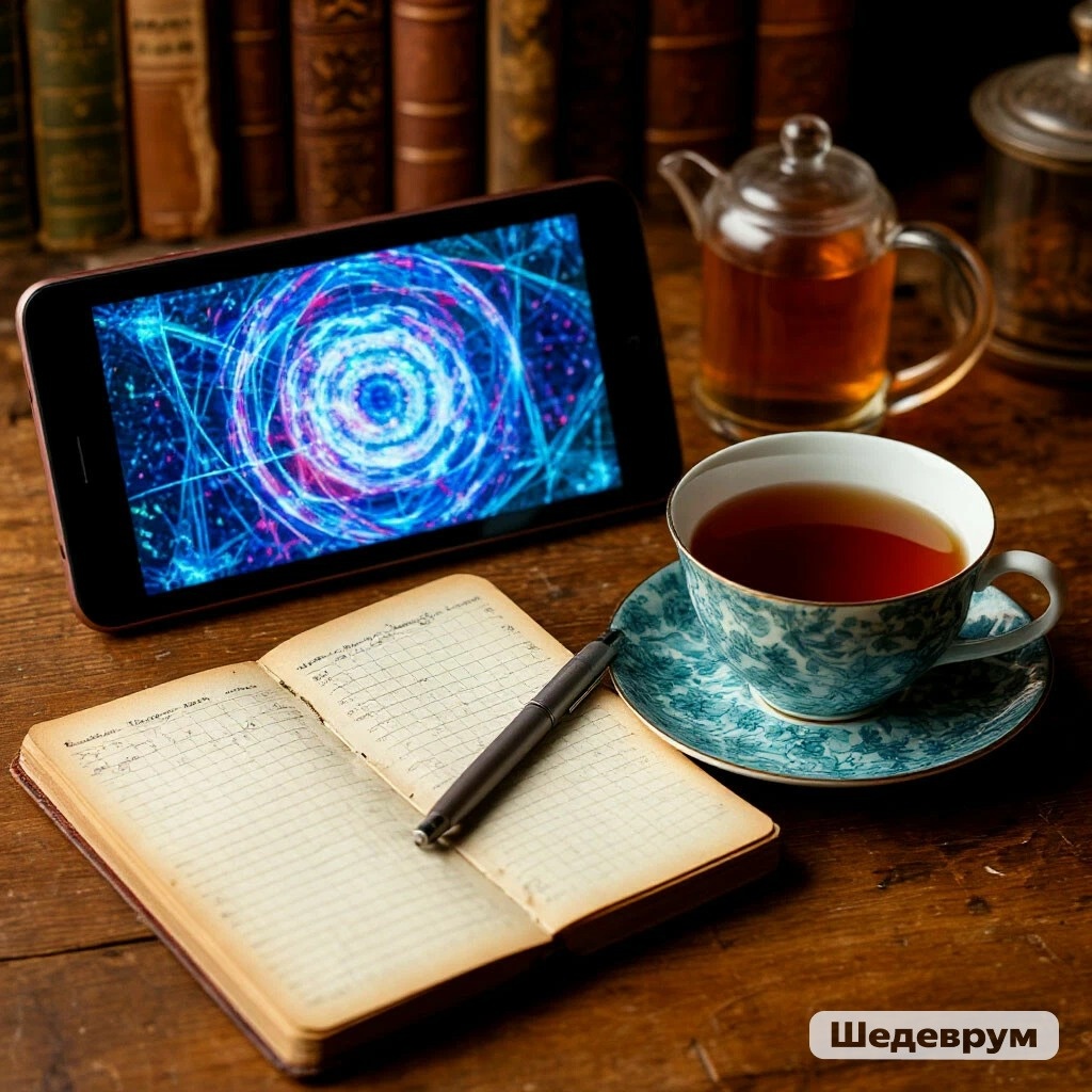 Я из мира, где картинки рисовали руками, а тексты писали в тетради. И вдруг — нейросеть. Это одна из многих моих визуализаций