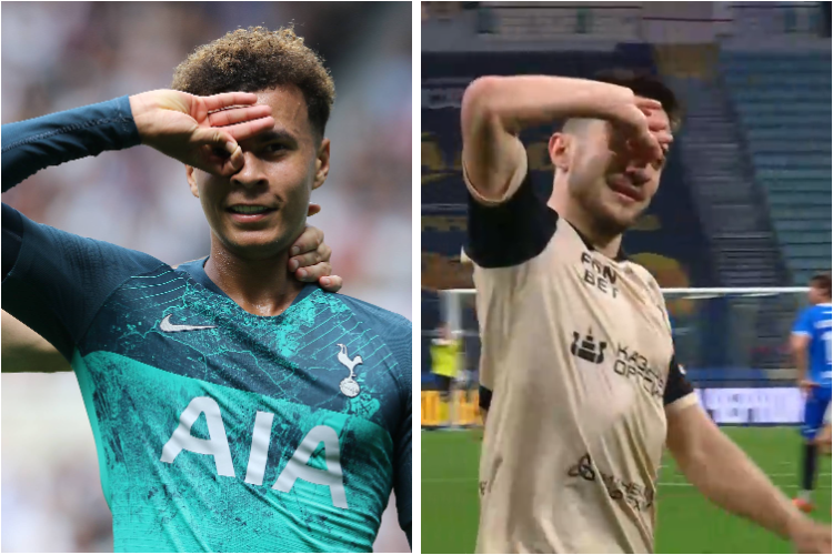    Деле Алли (слева) и Руслан Безруков / фото: globallookpress.com, скриншот трансляции «Матч ТВ»