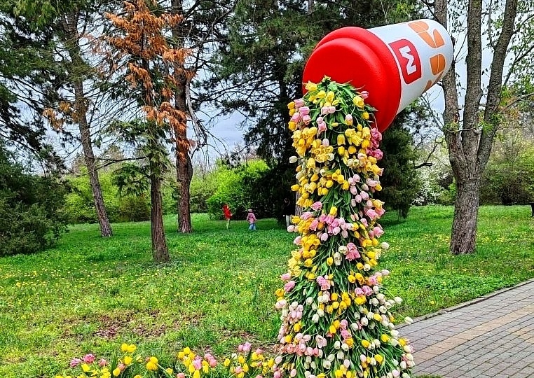 🌷Поля тюльпанов🌸Прогулка в Ботаническом саду/Краснодар🌷