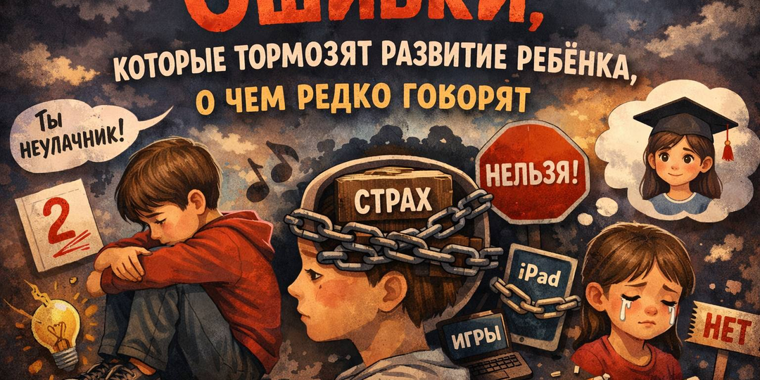 Ошибки, которые тормозят развитие ребёнка — о чем редко говорят