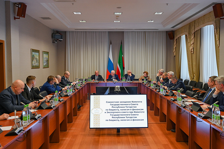    В стенах Госсовета РТ накануне прошло совместное заседание комитета по бюджету, налогам и финансам и экспертного совета при данном комитете.   
Фото: gossov.tatarstan.ru