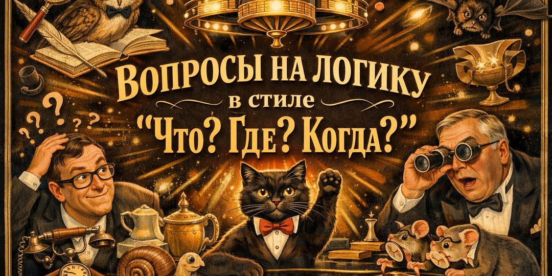 Вопросы на логику в стиле "Что? Где? Когда?"