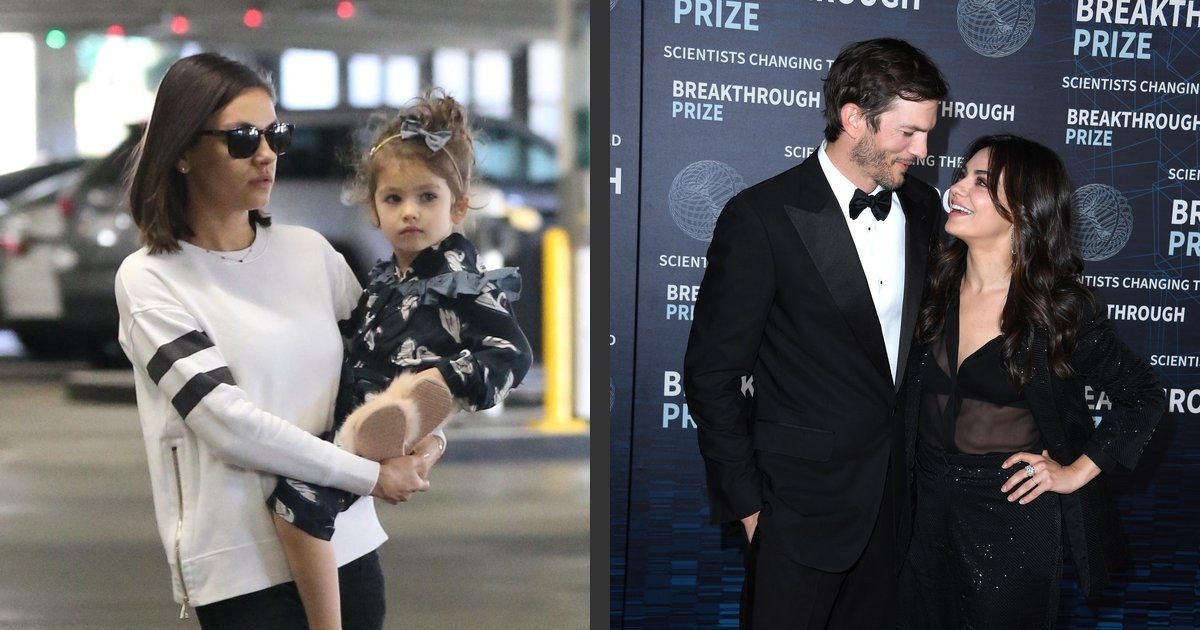    Мила Кунис и её дочь Уайатт на прогулке, стараясь сохранить приватность.