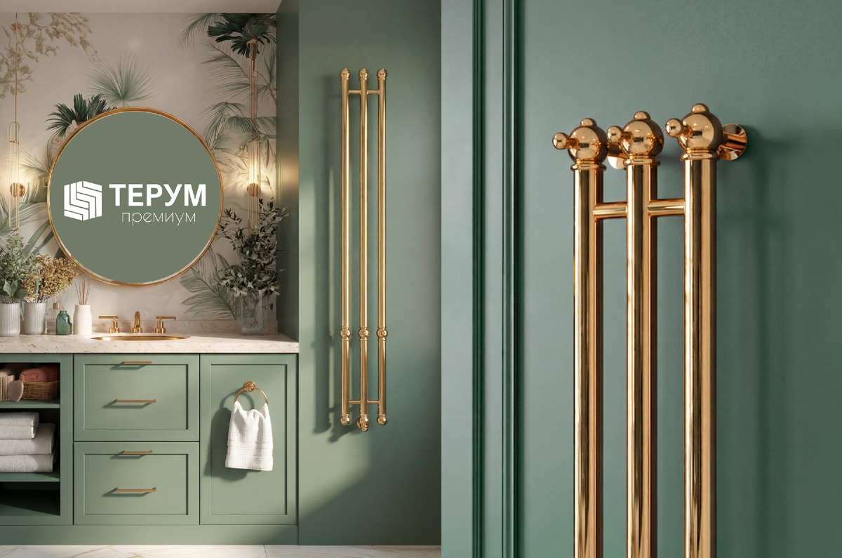 Полотенцесушитель Vintage золото. Новинка 2026