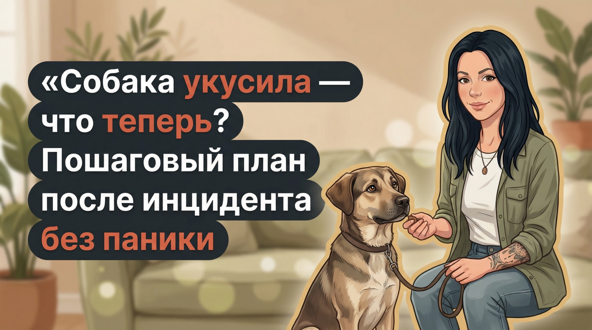    Спокойный план действий после укуса собаки без паники и наказаний. Анна Марковская