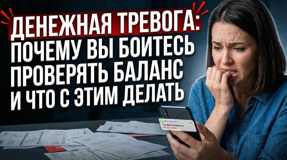 Тревога из-за денег: почему вы боитесь смотреть на баланс и что делать