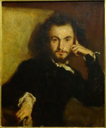 Портрет Бодлера работы Эмиля Деруа (1844). Картинка взята отсюда: https://ru.wikipedia.org/wiki/%D0%91%D0%BE%D0%B4%D0%BB%D0%B5%D1%80,_%D0%A8%D0%B0%D1%80%D0%BB%D1%8C#/media/%D0%A4%D0%B0%D0%B9%D0%BB:Baudelaire_en_1844_par_%C3%89mile_Deroy.jpg