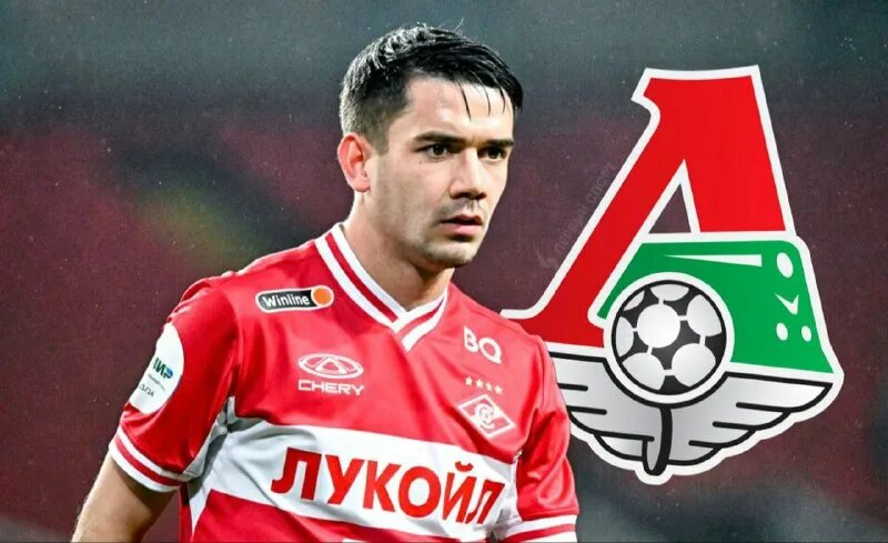 Полузащитник "Спартака" Данил Пруцев арендованный "Локомотивом". Фото из интернета.