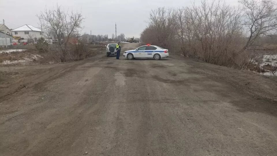    Перекрытая дорога во Власихе. Источник: barnaul.org