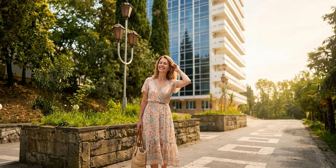 Опыт отдыха в санатории Автомобилист в Кудепсте: где совместить море и лечение