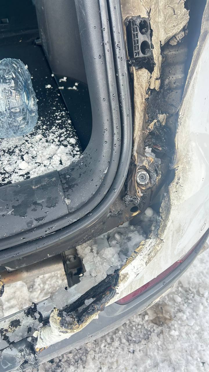 Changan UNI-K оплавленный задний бампер