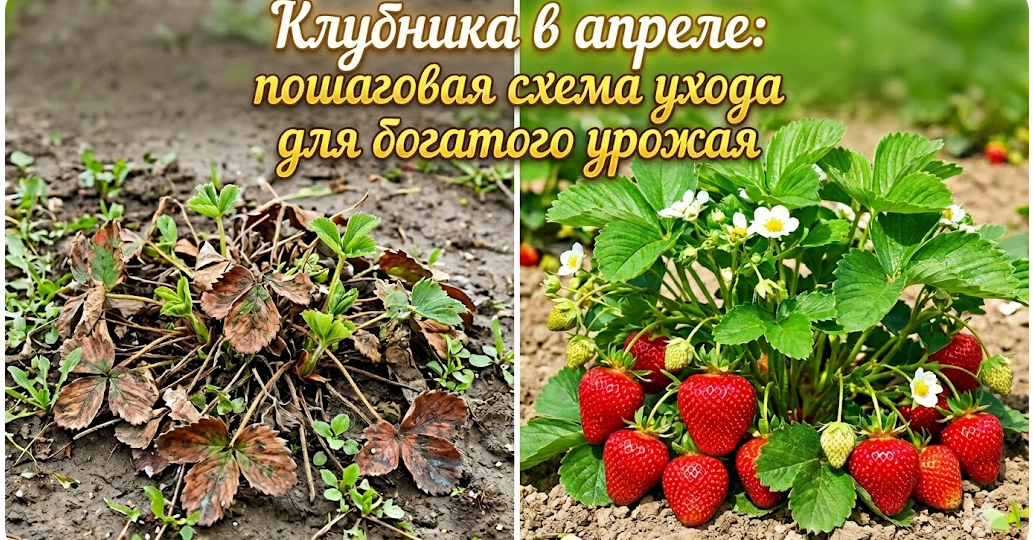 Клубника в апреле: пошаговая схема ухода для богатого урожая
