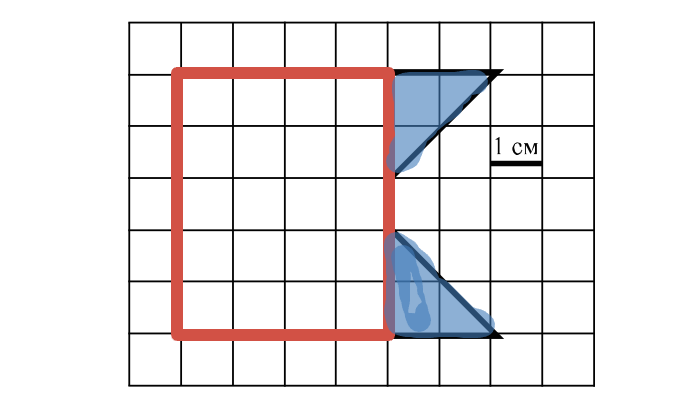 Нахождение площади фигуры двумя способами ВПР 5 класс