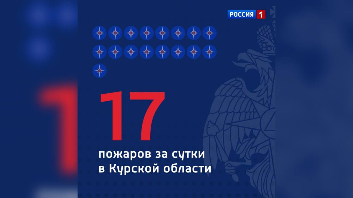    17 пожаров за сутки в Курской области