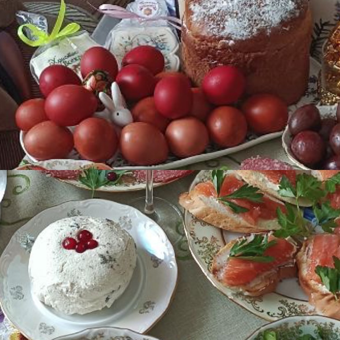 Стол на Пасху (вариант)