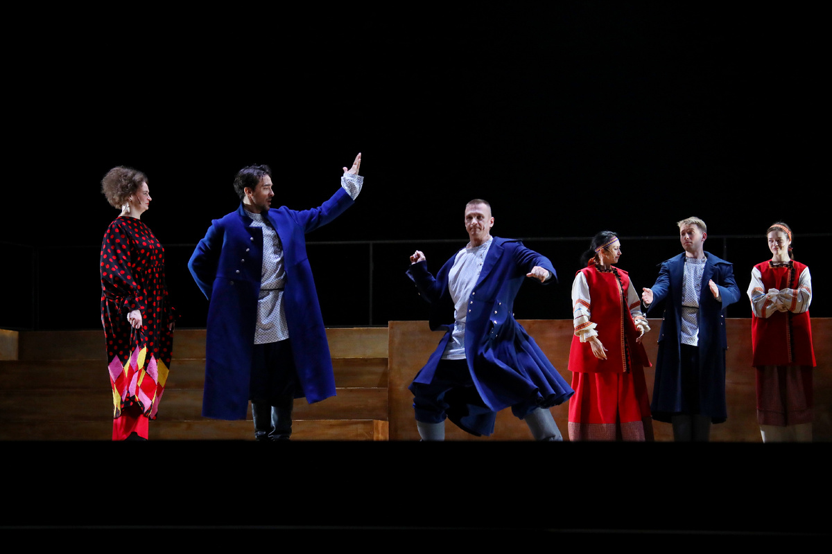 Эпизод из спектаклея"Онегин", 2026 г. Фото автора.