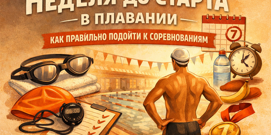 Неделя до старта в плавании: как правильно подойти к соревнованиям