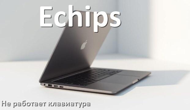 
Почему не работает клавиатура ноутбука Echips и не печатает