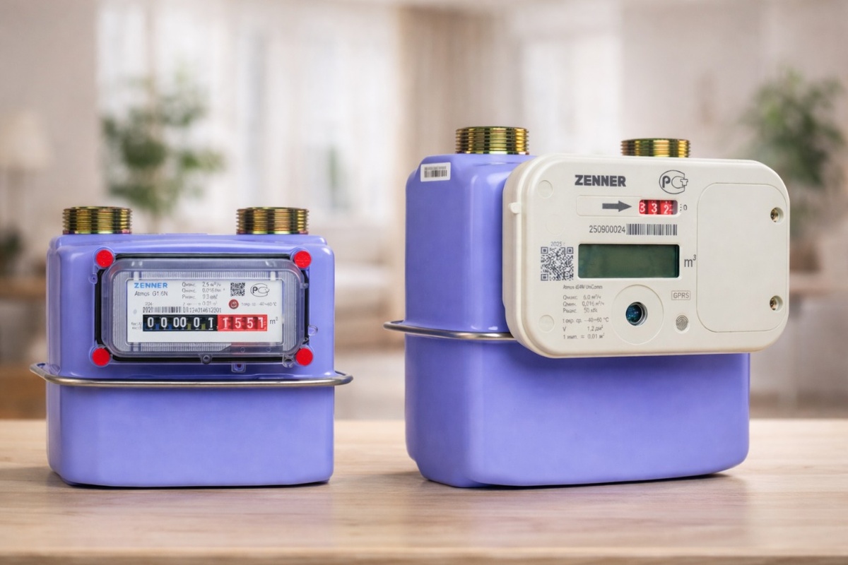 Счётчики газа ZENNER Atmos Unicom IG