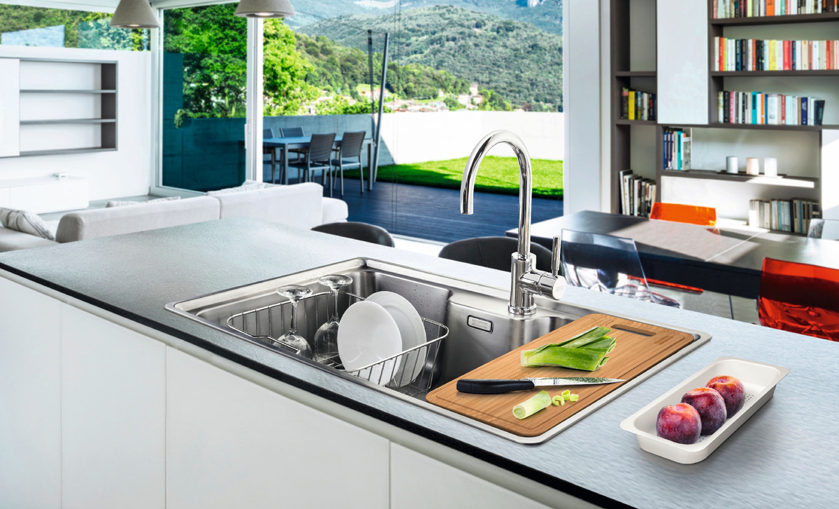 Мойка BCX 610-81 TL из шлифованной нержавеющей стали AISI 304, в шкаф 90 см.