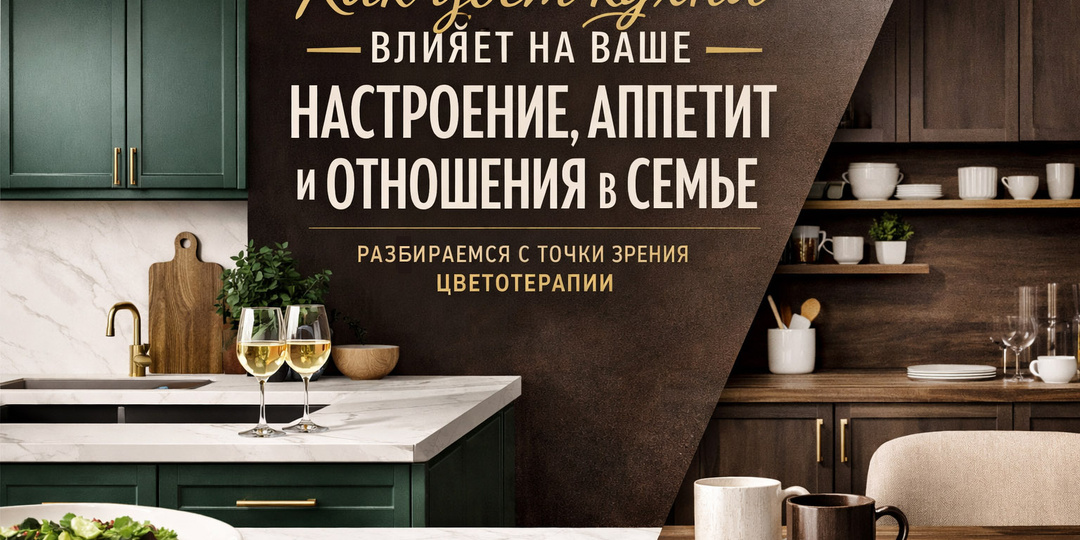 Как цвет кухни влияет на ваше настроение, аппетит и даже отношения в семье: разбираемся с точки зрения цветотерапии