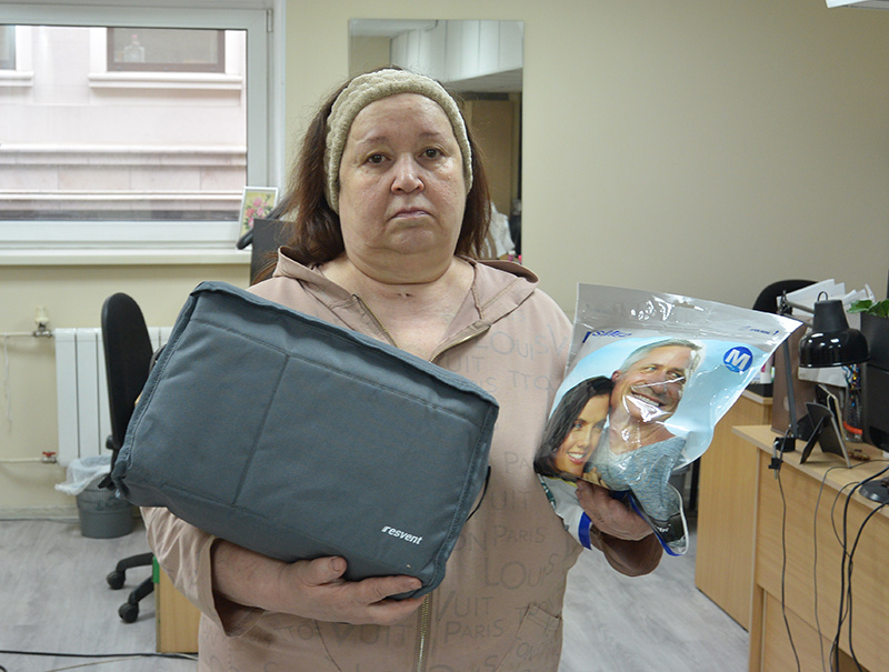 Галина Александровна с БИПАП-аппаратом