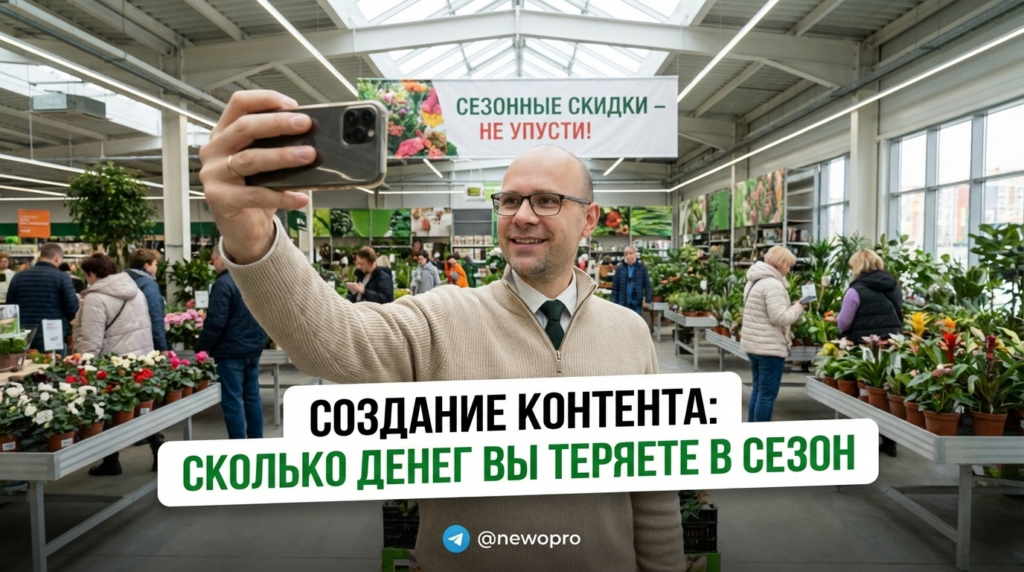    Узнайте, сколько денег бизнес теряет на создании контента, и как правильно рассчитать свои убытки в сезон. NEWO