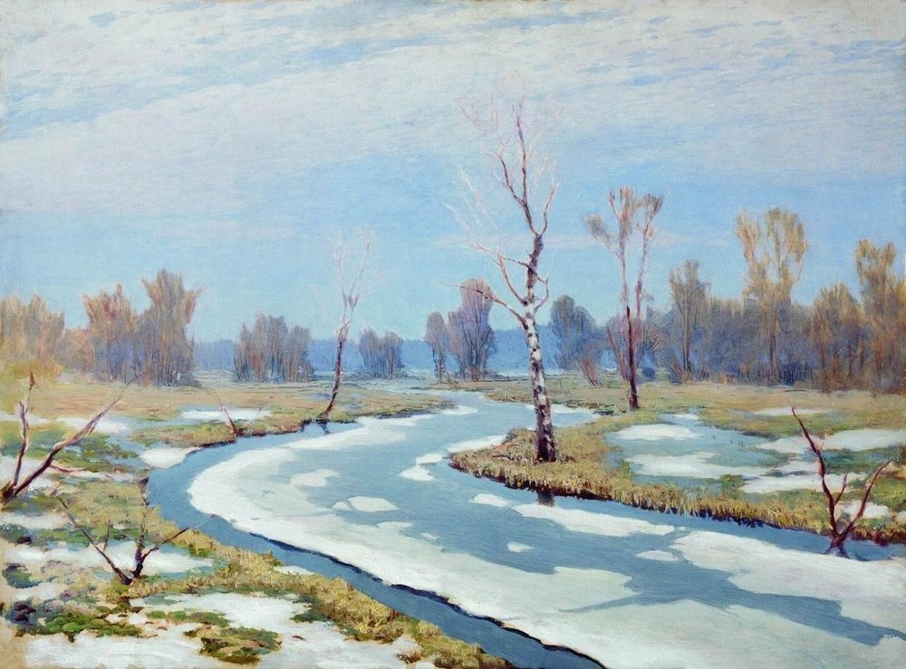 Ранняя весна. А. И. Куинджи, 1895. Фото: https://vk.cc/cWiAfp