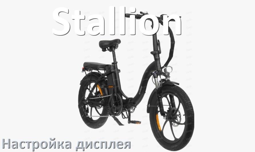 
Как на электровелосипеде Stallion настроить дисплей