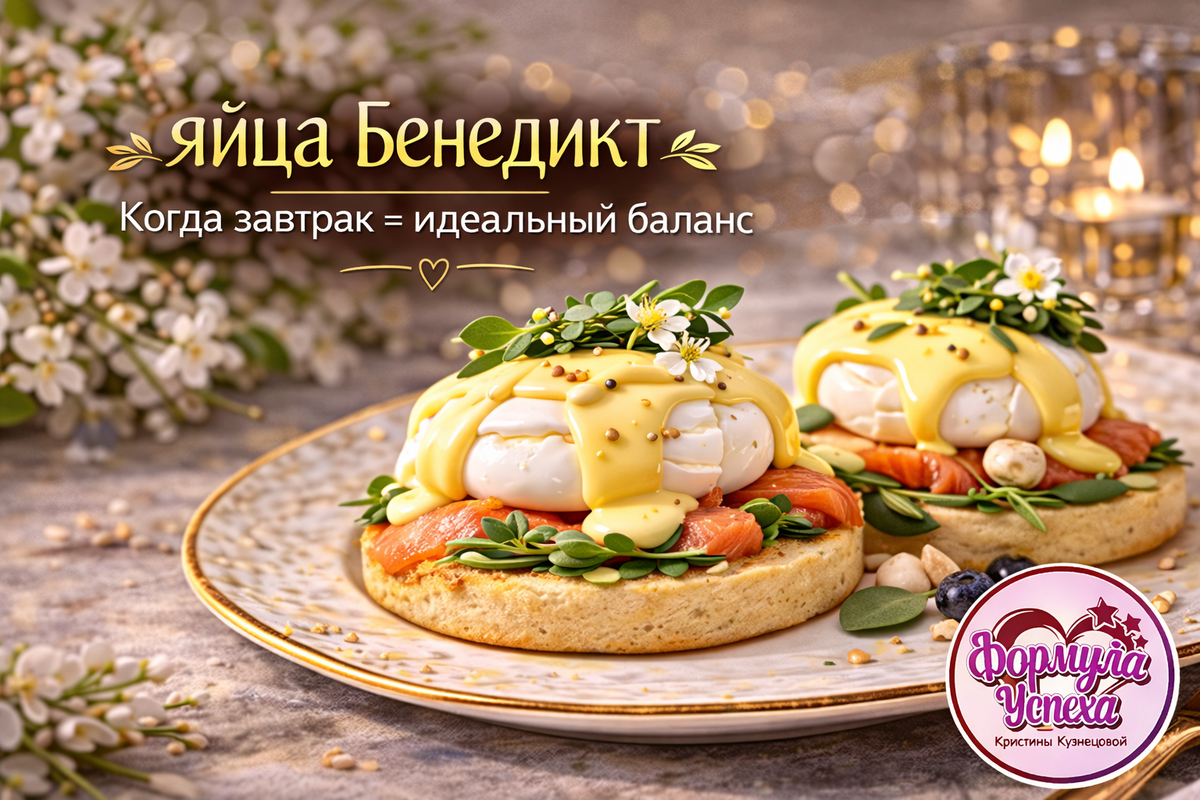 Яйца Бенедикт с лососем. Рецепт.