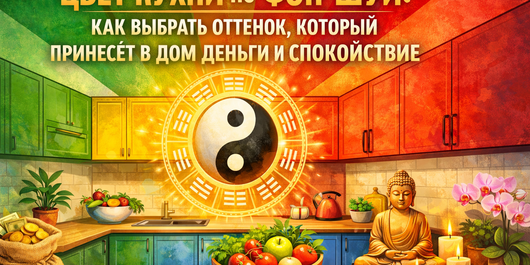 Цвет кухни по фен-шуй: как выбрать оттенок, который принесёт в дом деньги, здоровье и спокойствие