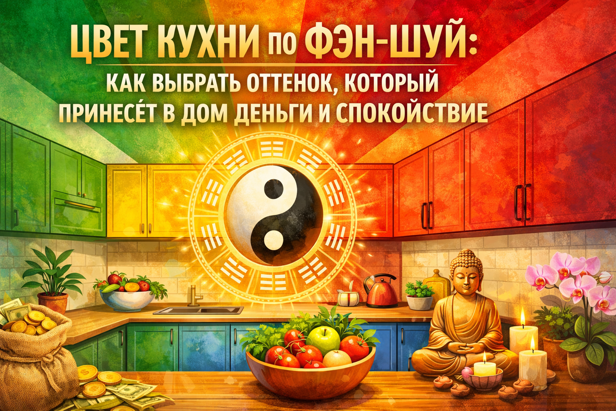 Цвет кухни по фен-шуй: как выбрать оттенок, который принесёт в дом деньги, здоровье и спокойствие