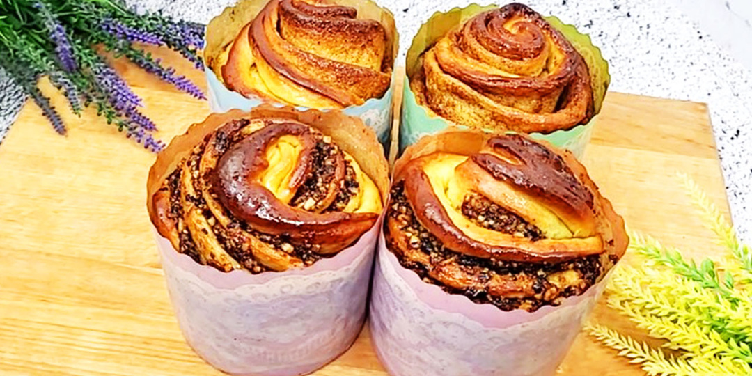 🎯 КРАФФИНЫ как из пекарни 😍 Хрустящая корочка и нежный мякиш 💥 2 начинки | Пошаговый фото-рецепт