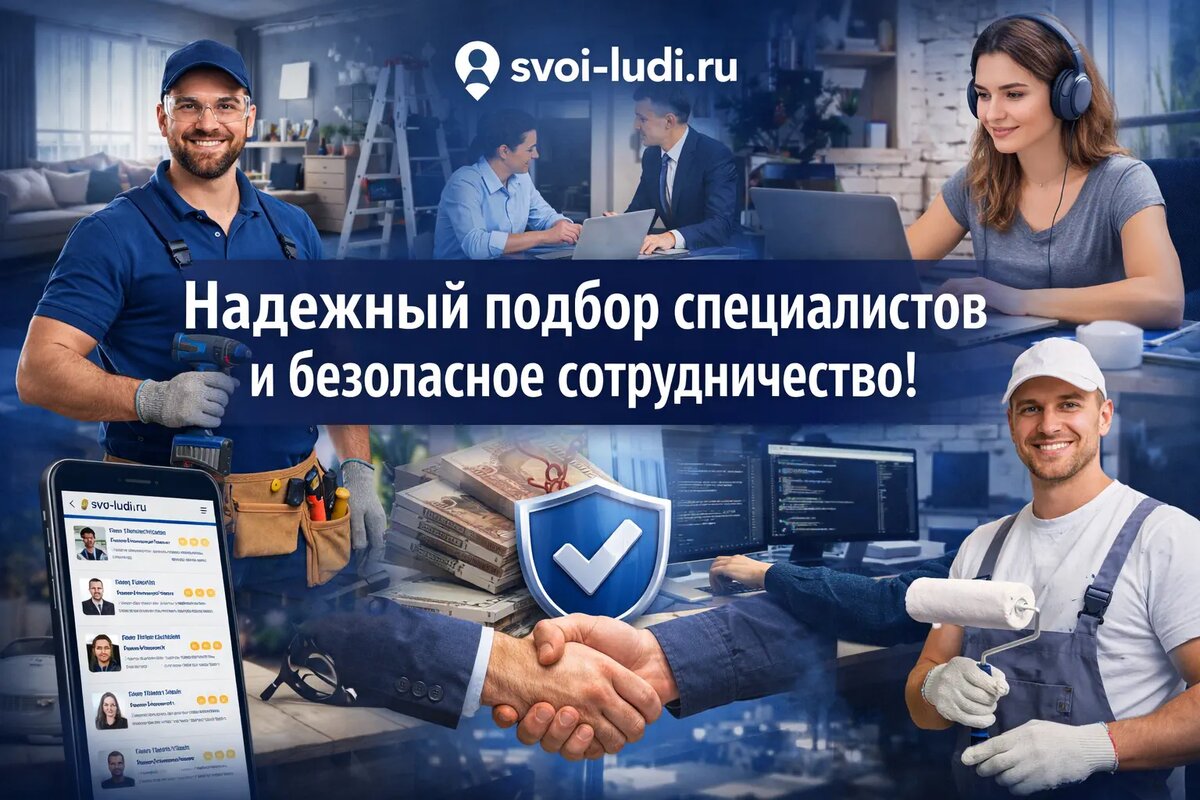 Как работает svoi-ludi.ru: удобный подбор проверенных специалистов онлайн