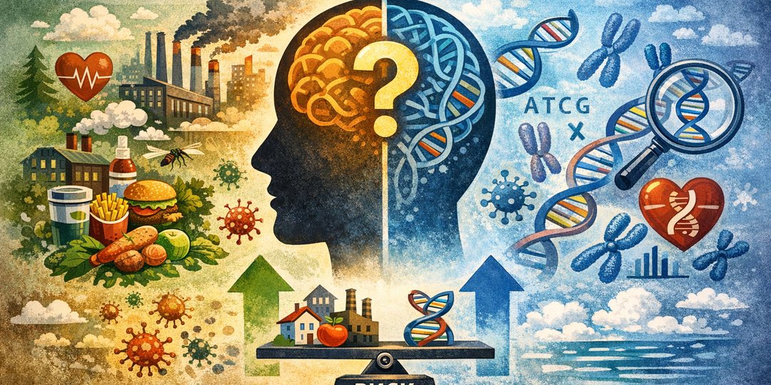 Учёные показали, что совокупность повседневных воздействий может влиять на здоровье не меньше ДНК