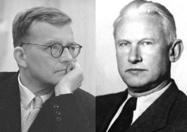 Д. Шостакович и А. Фадеев