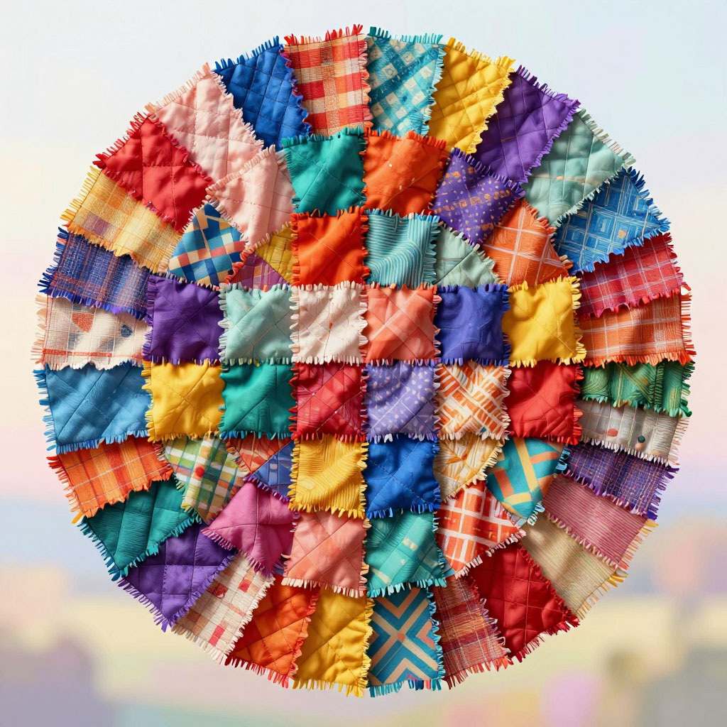 Лоскутный шедевр от ИИ (искусственного интеллекта)