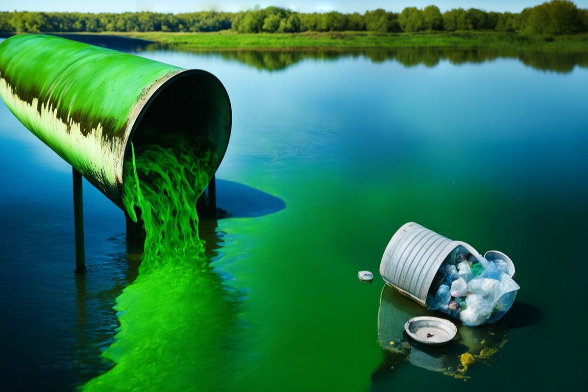 В России ежегодно образуется около 3,5 млн тонн таких осадков, но перерабатывается лишь 10–15 %.  Фото: Изображение сгенерировано нейросетью Kandinsky 2.2