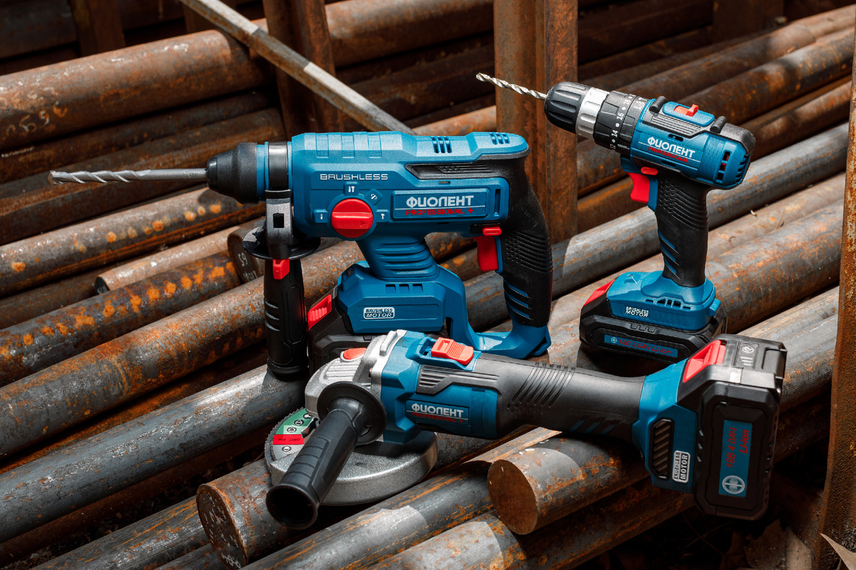 Аккумуляторный инструмент серии "Фиолент Professional"