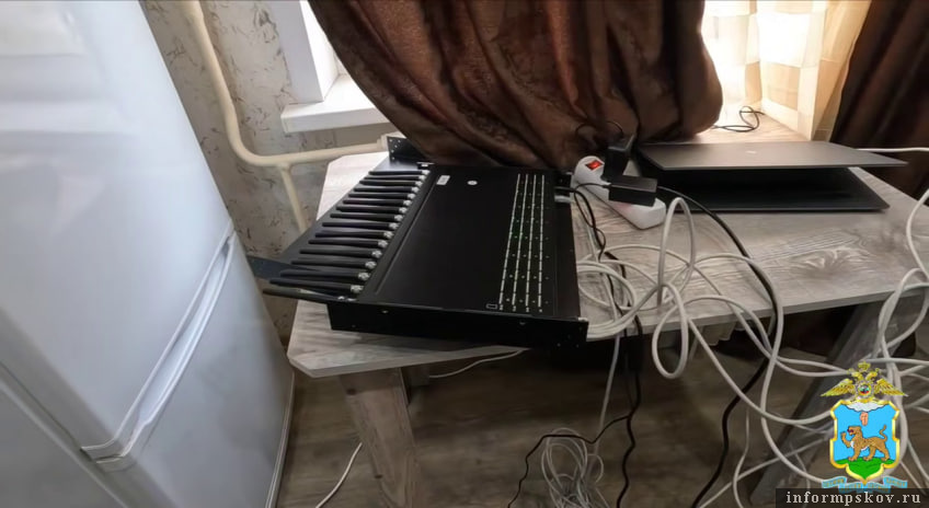 Скриншот видео пресс-службы УМВД России по Псковской области