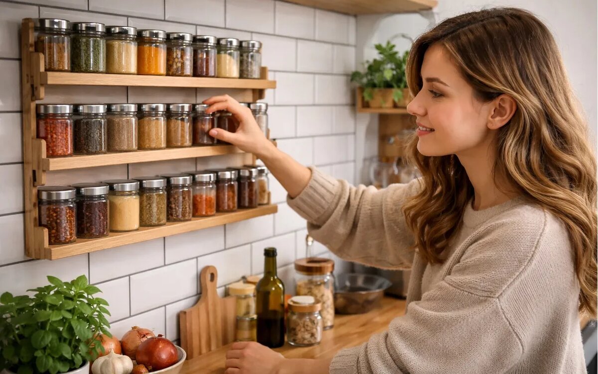    Повара молчат об этом годами: простая система хранения специй, которая изменит вкус вашей еды навсегда