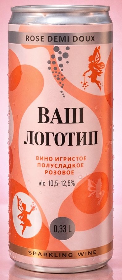 Брендирование банок шампанского