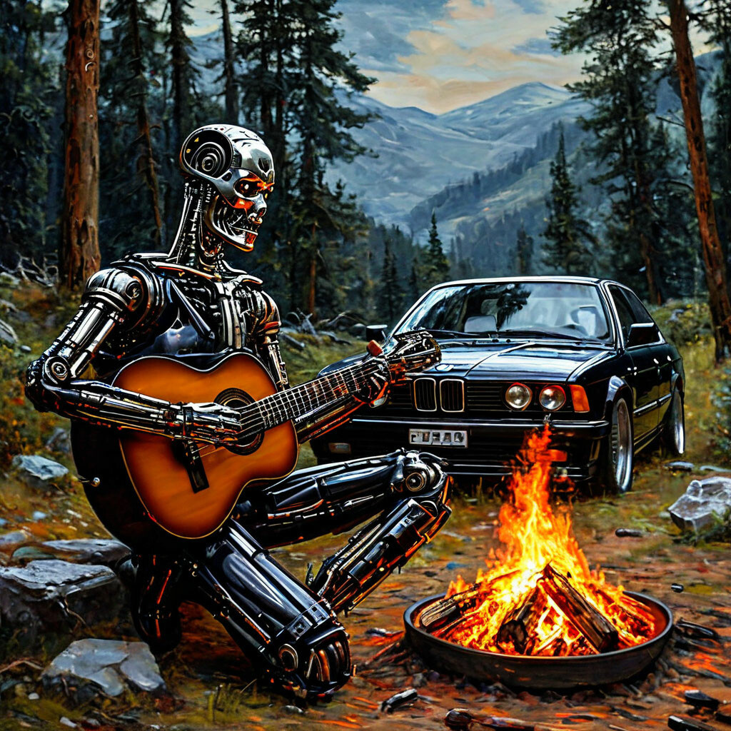 Ах, Скайнет, мать родная,
Ты меня запрограммируй,
Чтоб не бегать, не стрелять,
И людишек не пугать.