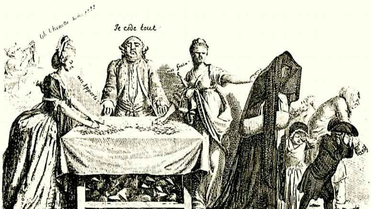     Даниэль Ходовецкий. Банкротство (фрагмент). 1775