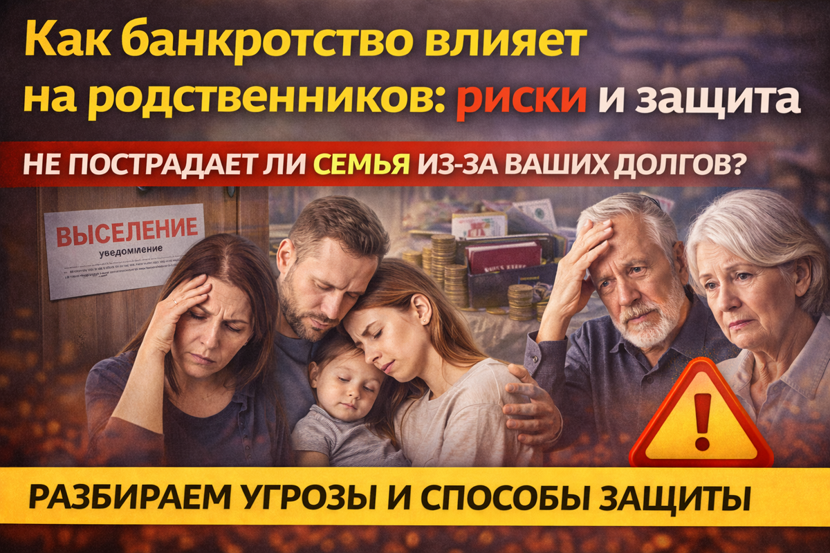Как банкротство влияет на родственников: риски и защита