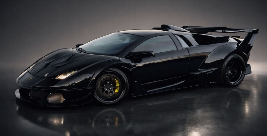 Кто-то только что заплатил огромную сумму за этот Lamborghini Murcielago с обвесом в стиле Бэтмобиля