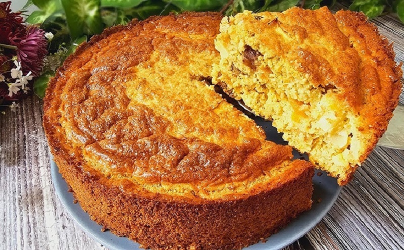 Овсяный пирог с яблоком и морковью: нежность и польза без муки и сахара